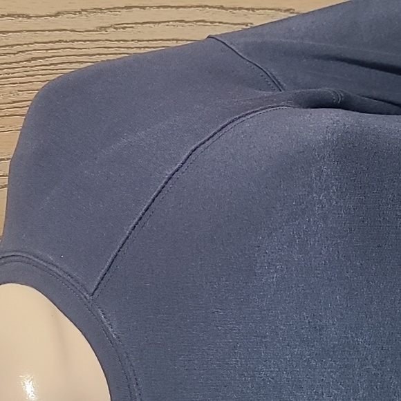 SILENCE + WARM MAXI LENGTH GRAY FLEECE DRESS FALL & WINTER BEAUTIFUL - Picture 2 of 4